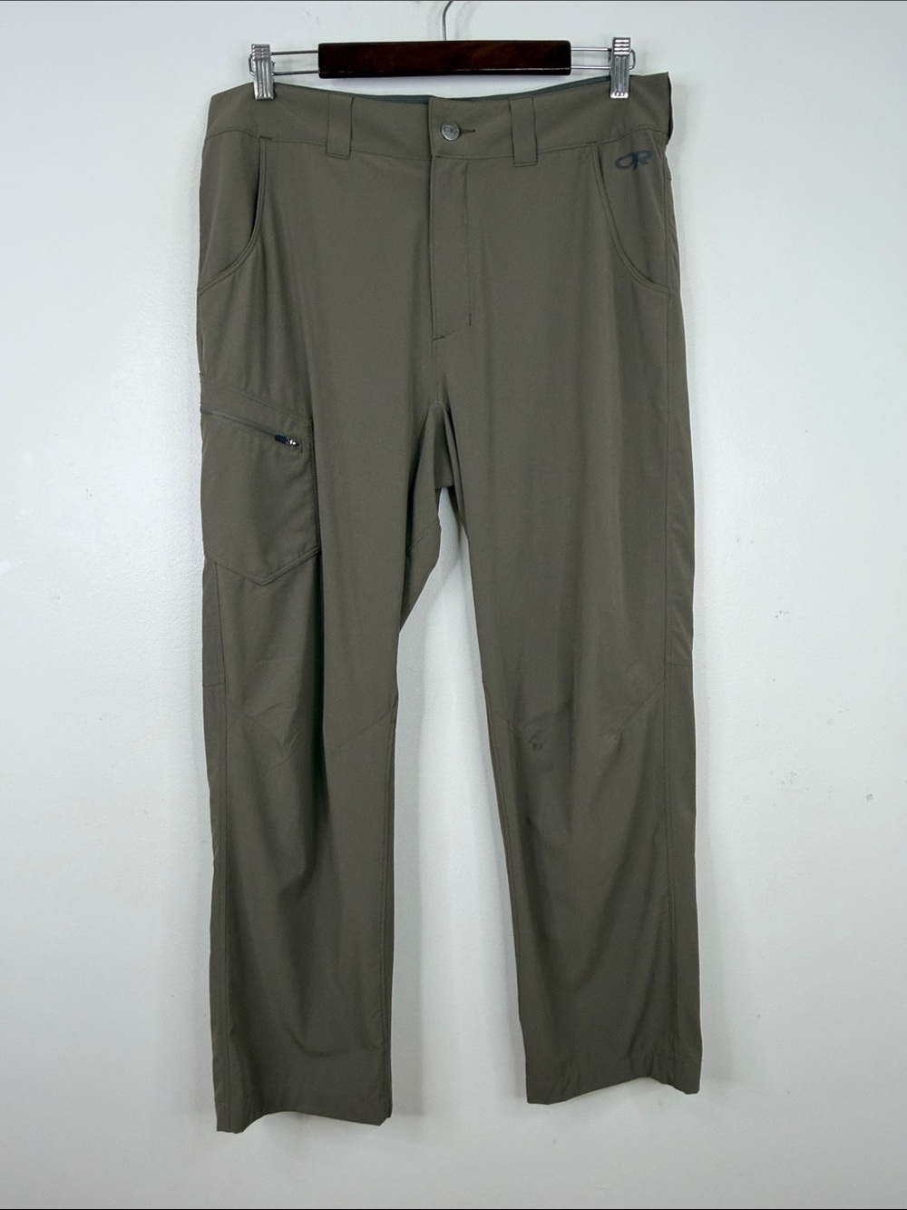 Outdoor Research Ferrosi Pants Mens 32 Taupe Brown Straight Light Stretch Rugged